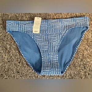Aerie Blue Polka Dot Bikini Bottoms